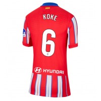 Dres Atletico Madrid Koke #6 Domáci pre Ženy 2024-25 Krátky Rukáv